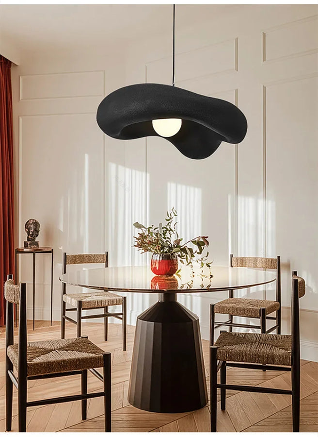 Safaa Anneau Verre Fumé Noir Minimaliste