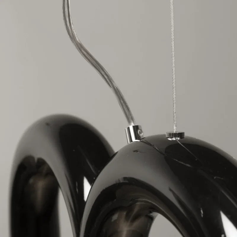 Fabrizia Arches Métal Noir Brillant Minimaliste
