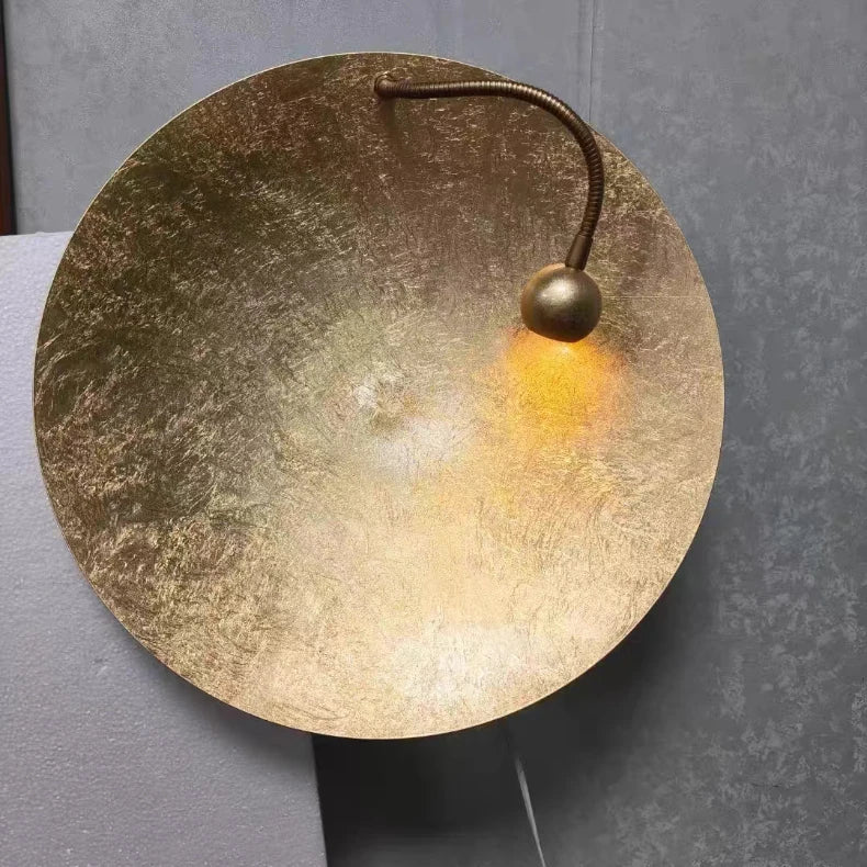 Fez Disque Laiton Doré Minimaliste