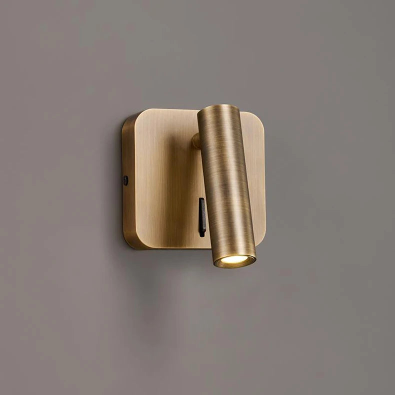 Applique Murale Cylindre Acier Noir Minimaliste Design Moderne Noire - Chambre Salle de Bain Salon — Grenat