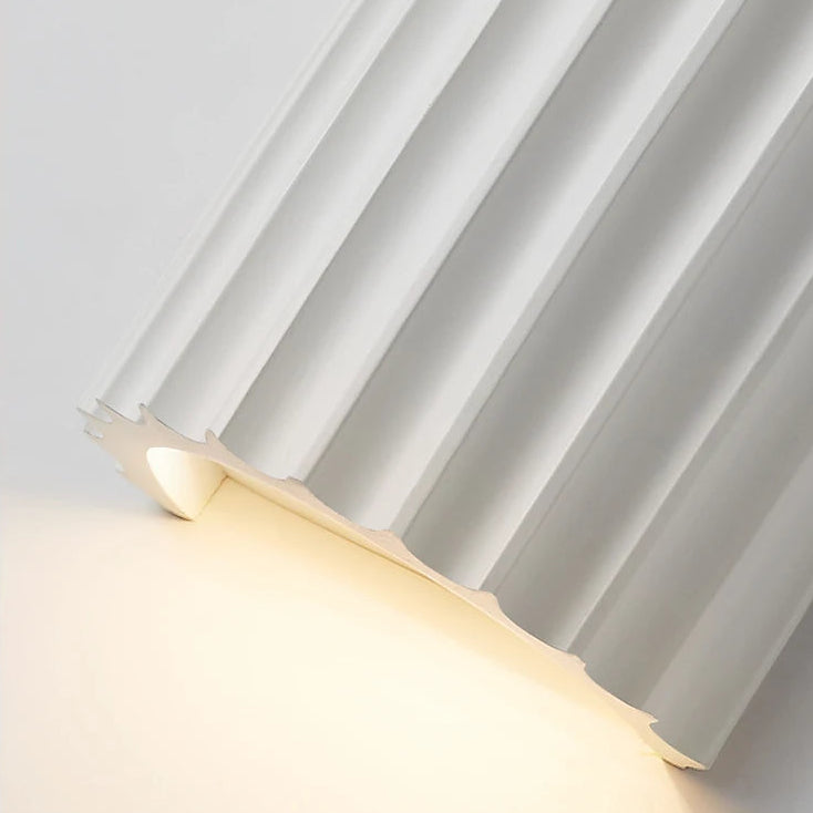 Applique Murale Cylindre Bois Texturé Minimaliste Design Moderne - Chambre Salle de Bain Salon — Colure