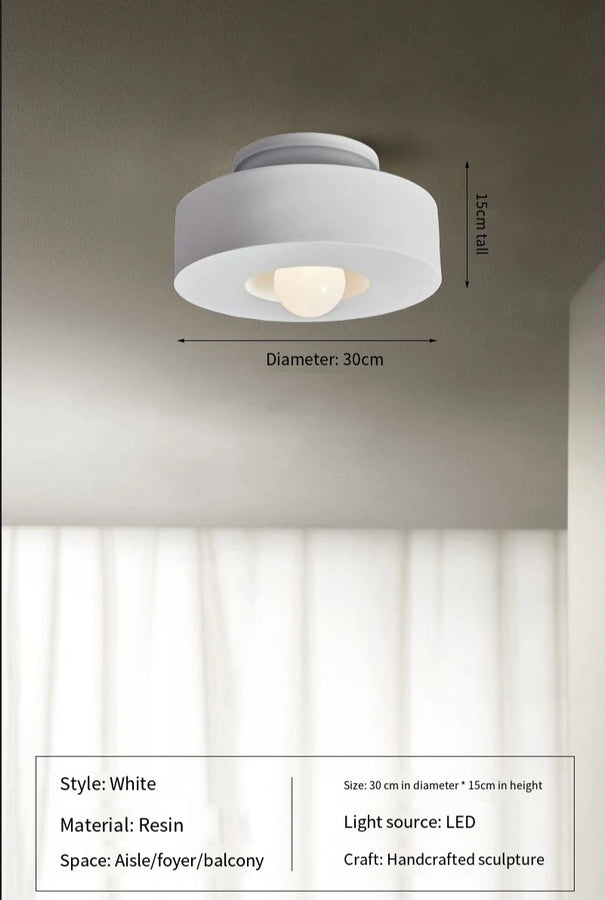 Lund Cylindre Tissu Bordeaux Minimaliste
