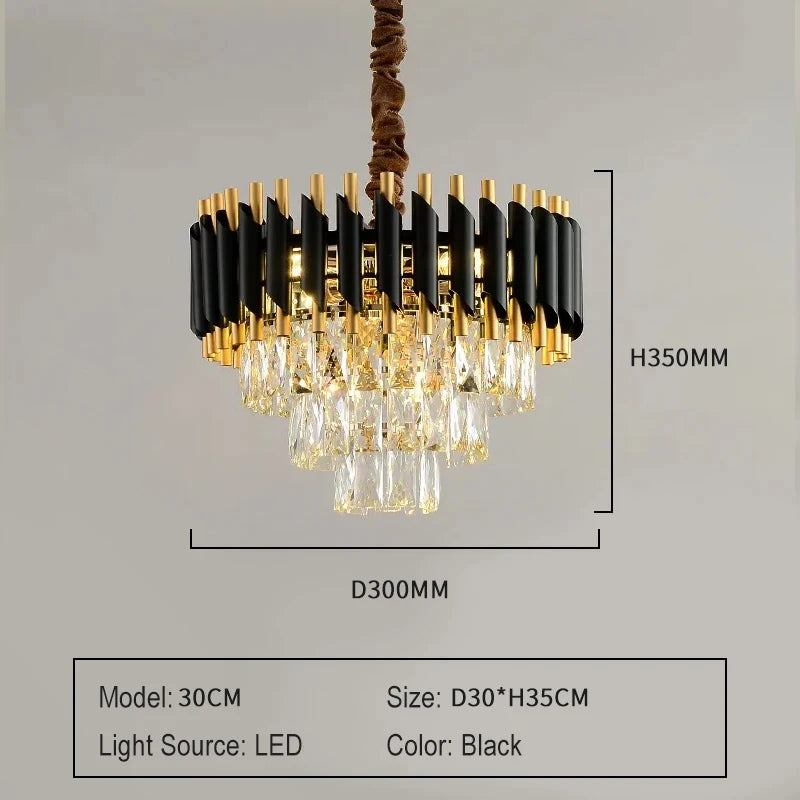 Luísa Cascade Cristal et Métal Doré Art Déco