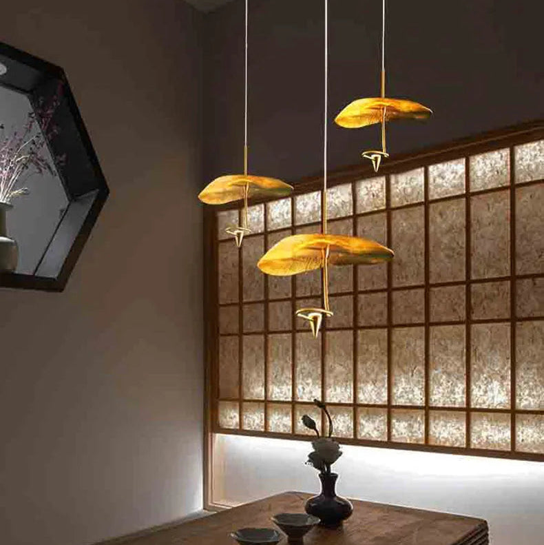 Suspension Anneau Verre Opalin et Ambre Doux - Chambre Salon Cuisine — Regulus
