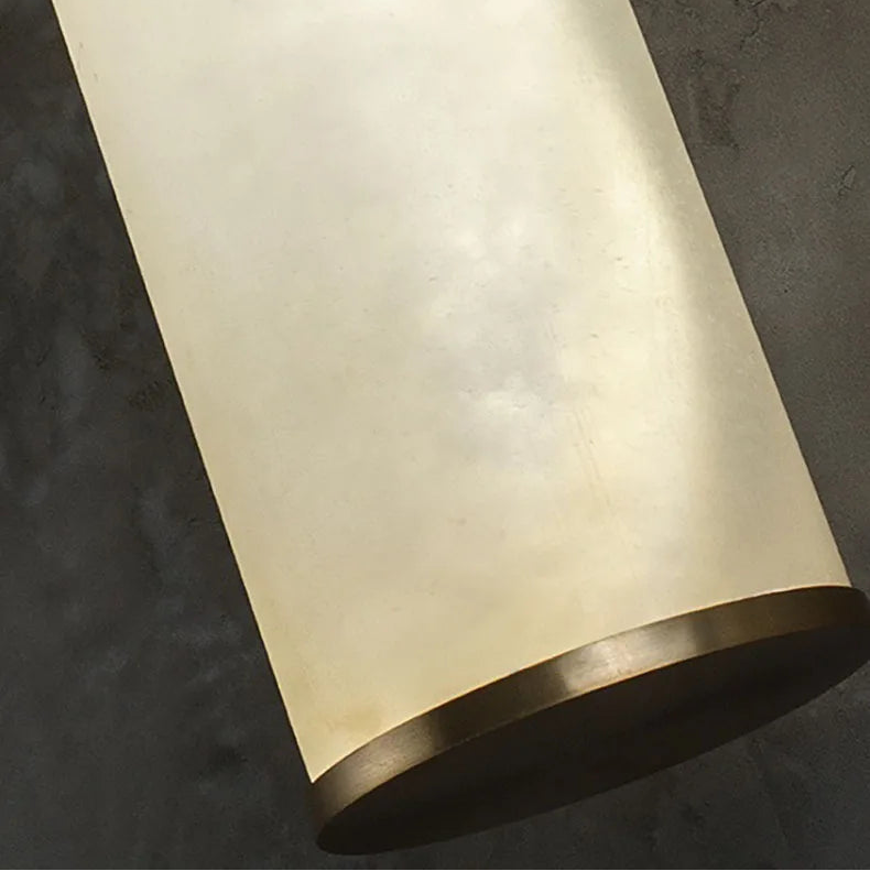 Applique Murale Cylindre Onyx Blanc et Laiton - Chambre Salle de Bain Salon — Altair