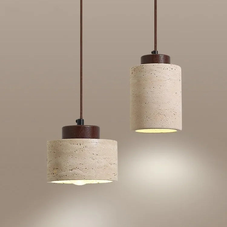 Suspension Cylindre Métal Noir Minimaliste Épuré Design - Chambre Salon Cuisine — Calypso
