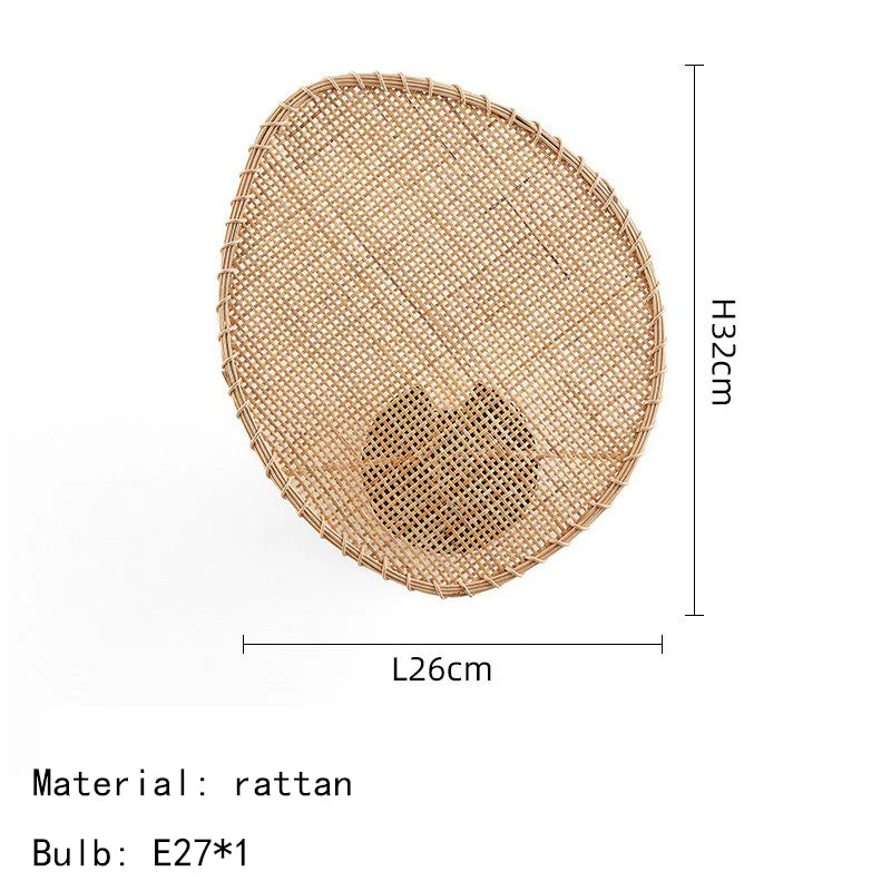 Turid Disque Rotin Tressé Minimaliste