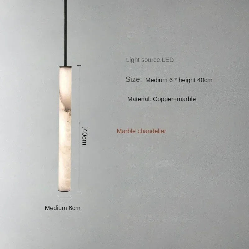 Consuelo Cylindre Albâtre Blanc Minimaliste