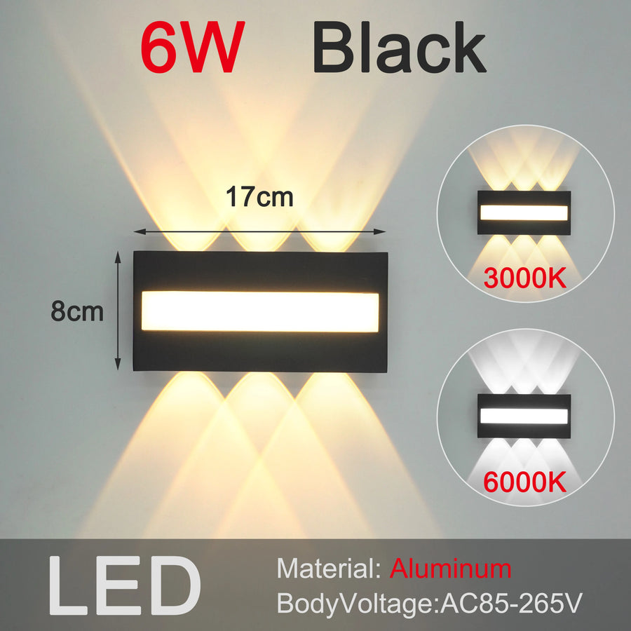 Lumis240 Rectangle Métal Noir Minimaliste