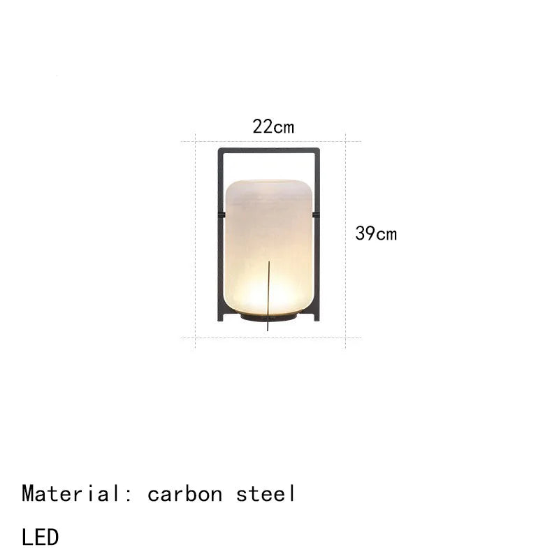 Lampadaire Lampe de Table Cylindre Tissu Beige Minimaliste Design - Salon Bureau Chambre — Stria et
