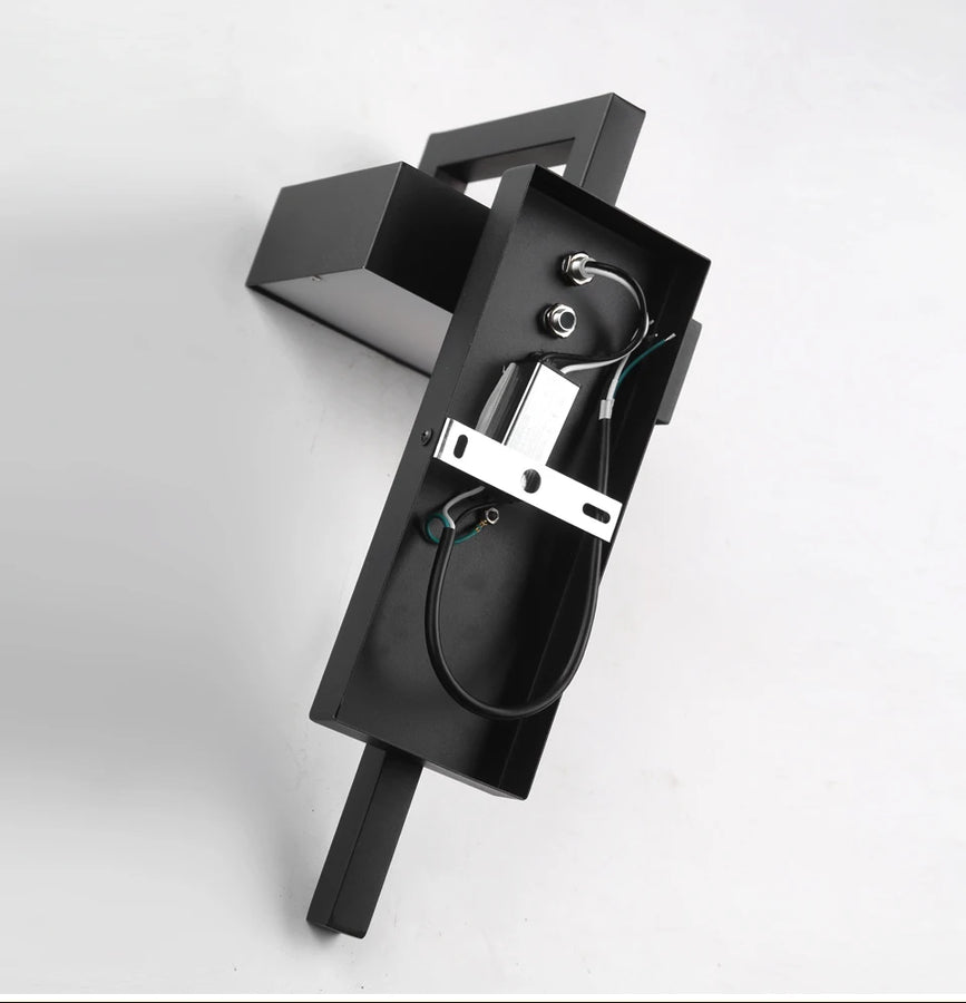 Géométrique Métal Noir Mat Minimaliste — Polygo