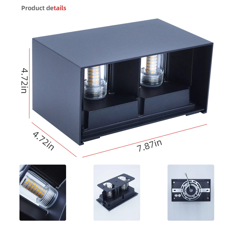 Cylindre Métal Noir Minimaliste F — Platino