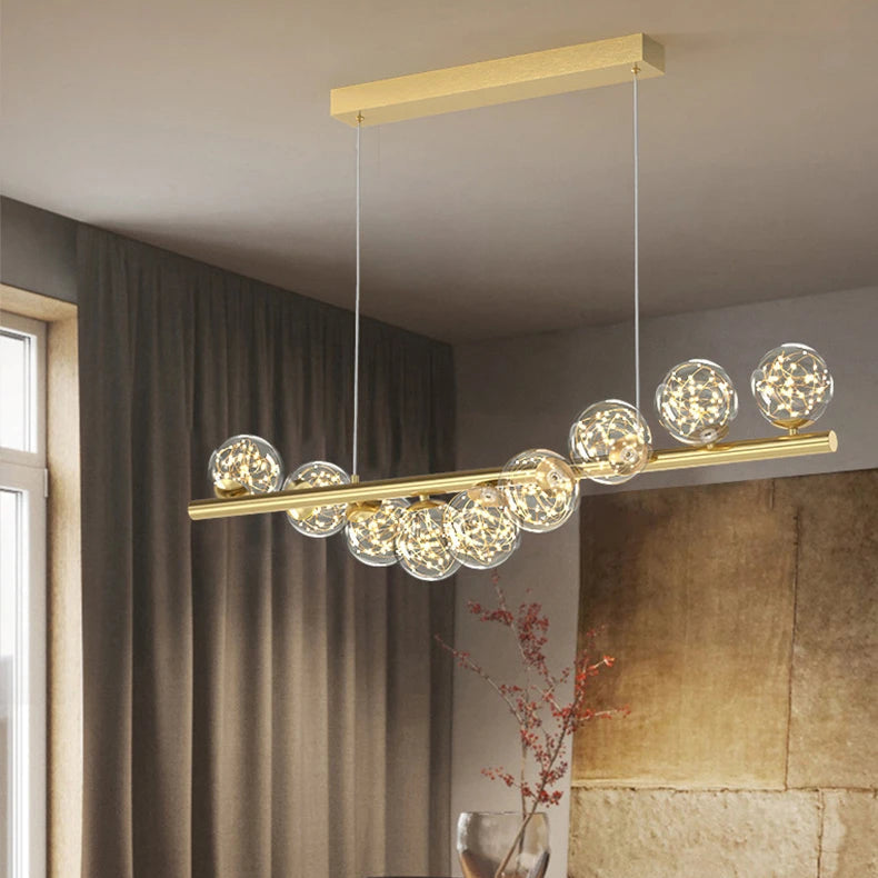 Lustre Suspension Bras Articulés Métal Noir Minimaliste Design - Salon Salle à Manger — Lueur