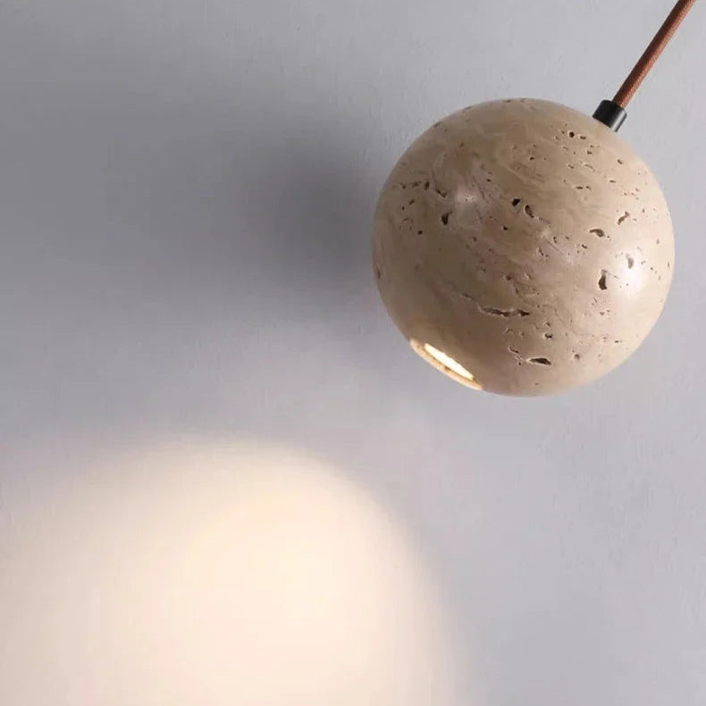 Suspension Sphère Béton Brut Minimaliste Design Boule - Cuisine Salon Salle à Manger — Tempo