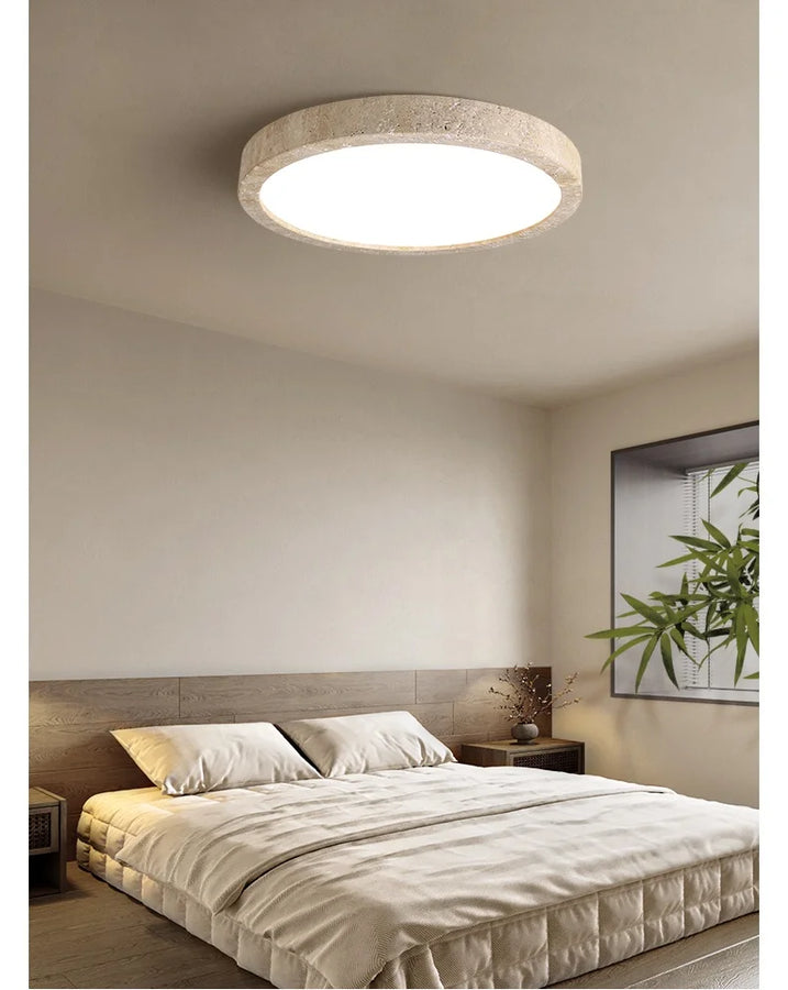 Rasha Anneau Pierre Beige Minimaliste