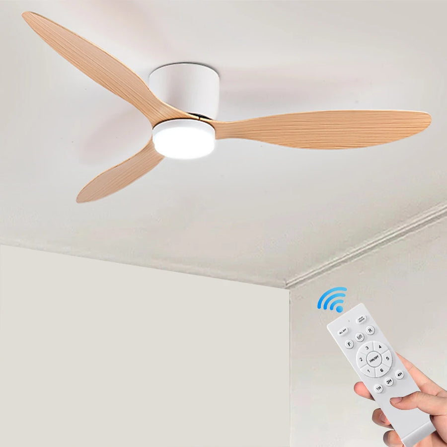 Ventilateur de Plafond Compact avec Éclairage LED