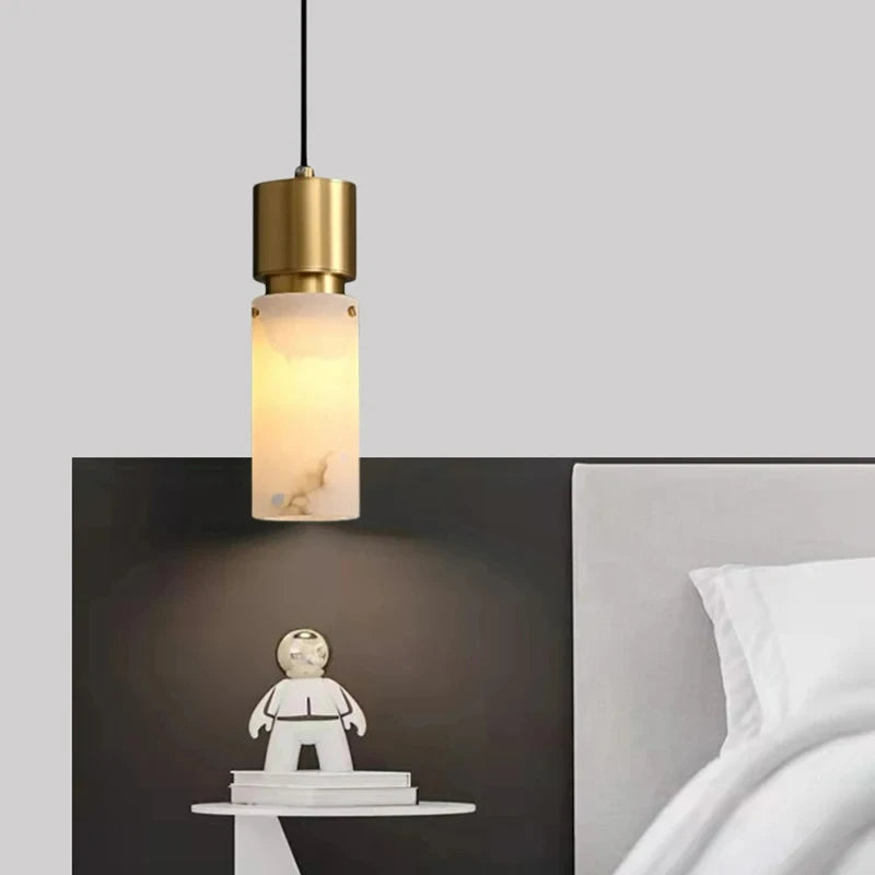 Suspension Cylindre Pierre Naturelle Minimaliste Design - Cuisine Chambre Salon — Shohreh