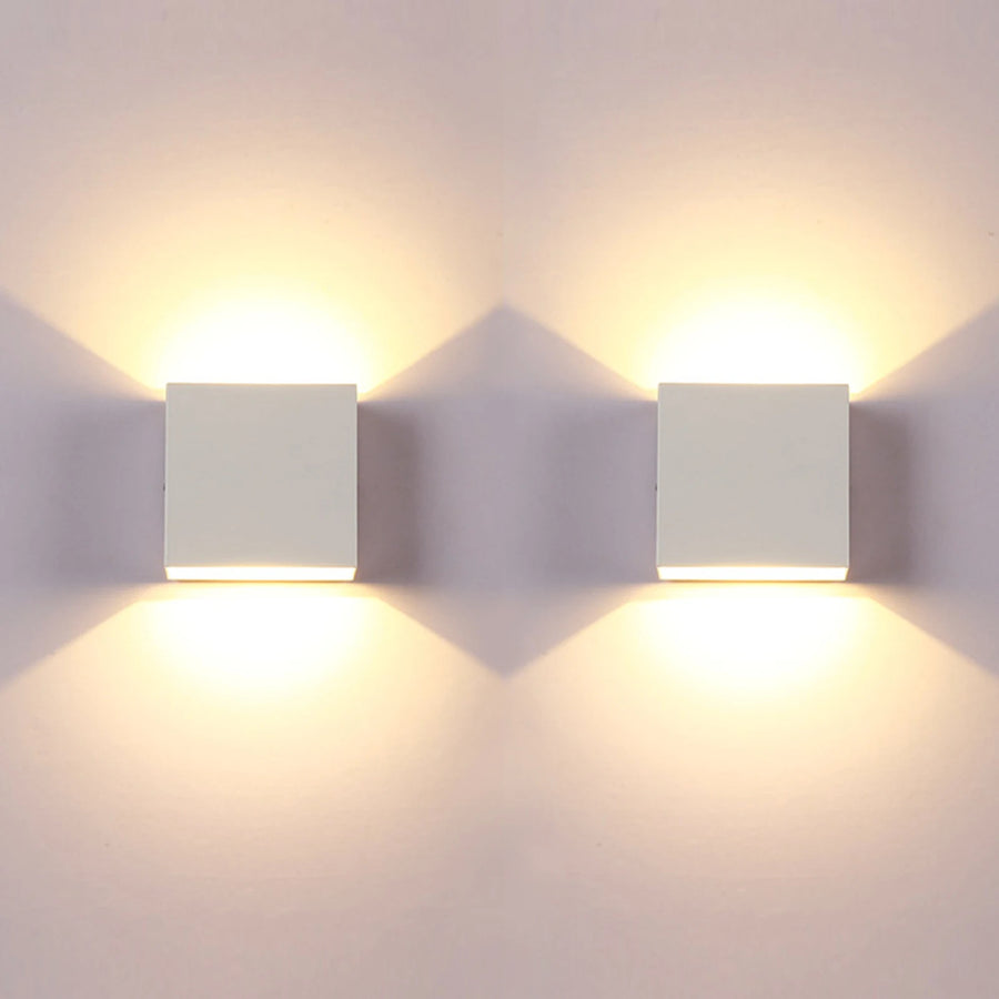 Talx Cube Aluminium Blanc Minimaliste