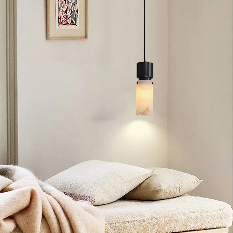 Suspension Cylindre Pierre Naturelle Minimaliste Design - Cuisine Chambre Salon — Shohreh