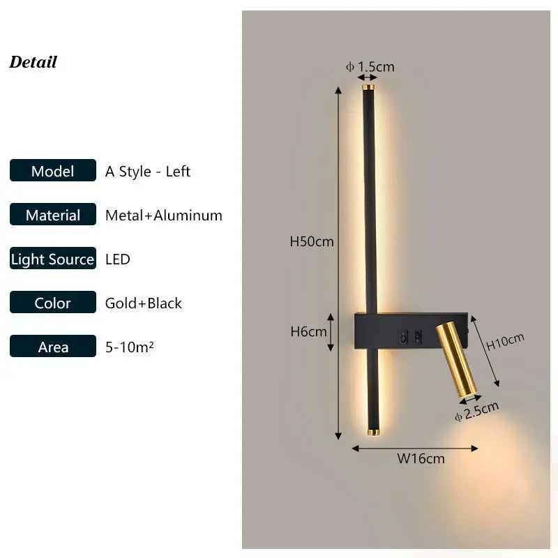 Iolanthe Cylindre Métal Noir Minimaliste D