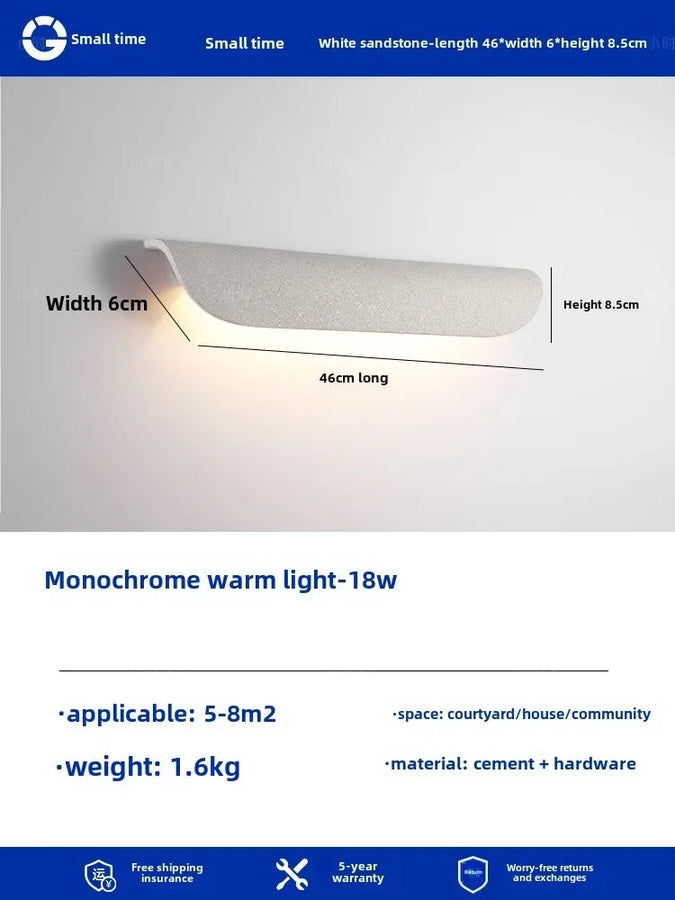 Brav Courbe Aluminium Blanc Minimaliste