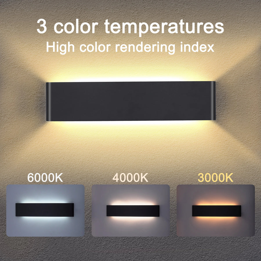 Lumis239 Rectangle Métal Noir Mat Minimaliste B
