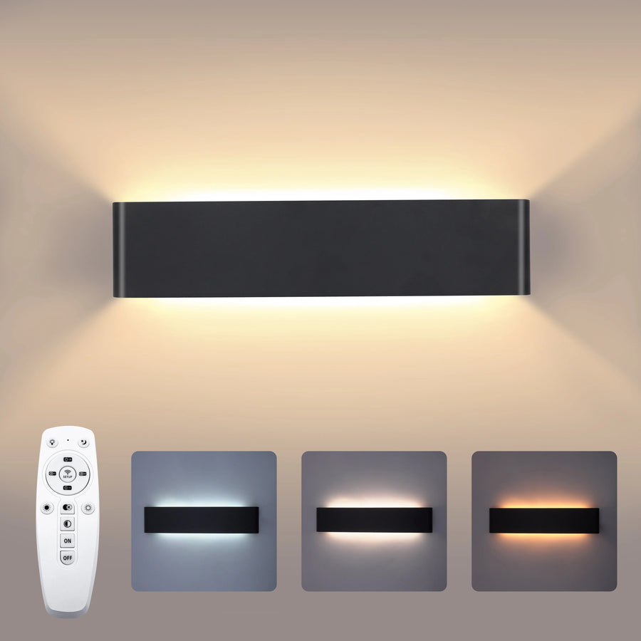 Lumis239 Rectangle Métal Noir Mat Minimaliste B