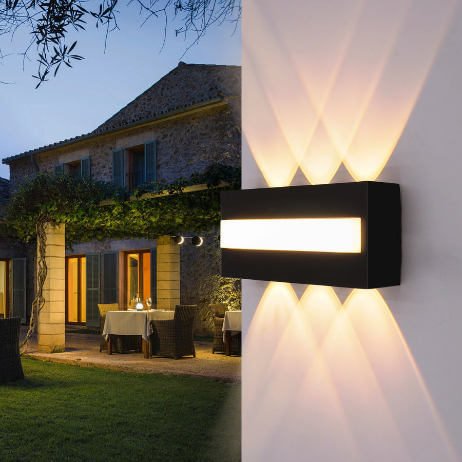 Lumis240 Rectangle Métal Noir Minimaliste