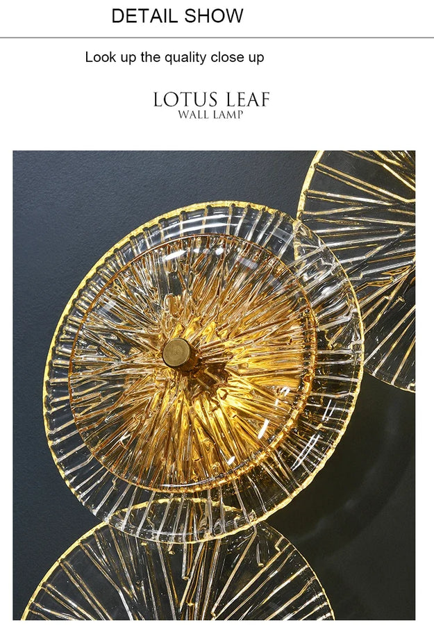 Taormina Disques Verre Transparent et Métal Doré