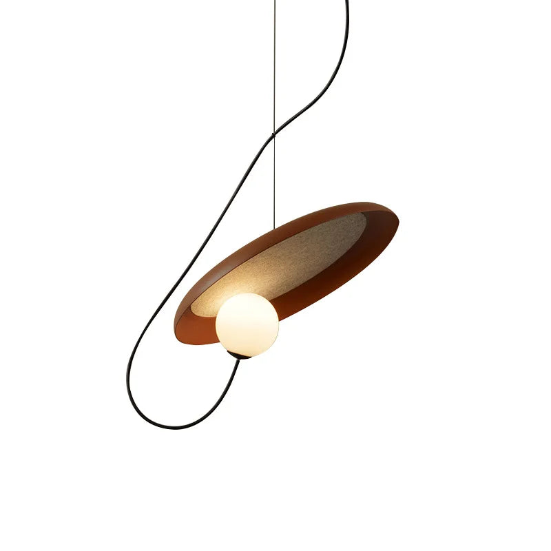 Blanche Disque Métal Cuivré Minimaliste