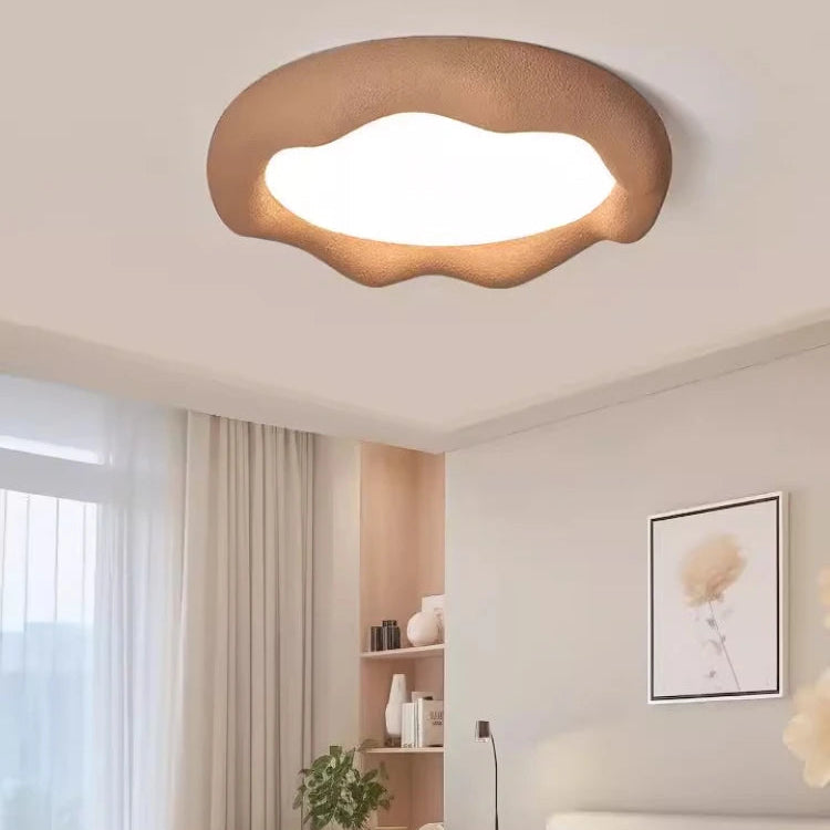Plafonnier Anneau Plâtre Blanc Minimaliste Design Moderne - Salle de Bain Salon Chambre — Ringa
