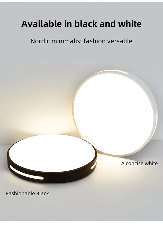 Gëris Disque Métal Noir et Blanc Minimaliste