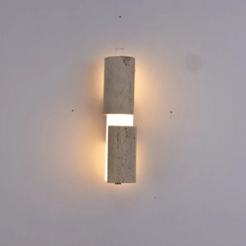Applique Murale Barre Marbre Blanc Minimaliste Design Moderne - Chambre Salle de Bain Salon — Regulus