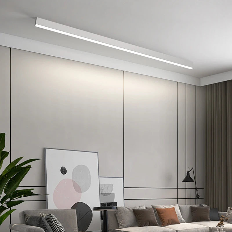 Elowen Linéaire Aluminium Noir Minimaliste