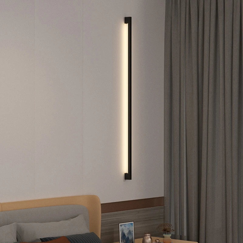 Applique Murale Cylindre Métal Noir Minimaliste Design Moderne Noire - Chambre Salle de Bain Salon — Lucha