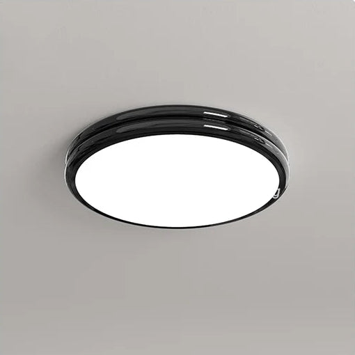 Plafonnier Anneau Céramique Crème Minimaliste Design Moderne - Salle de Bain Salon Chambre — Alcyone