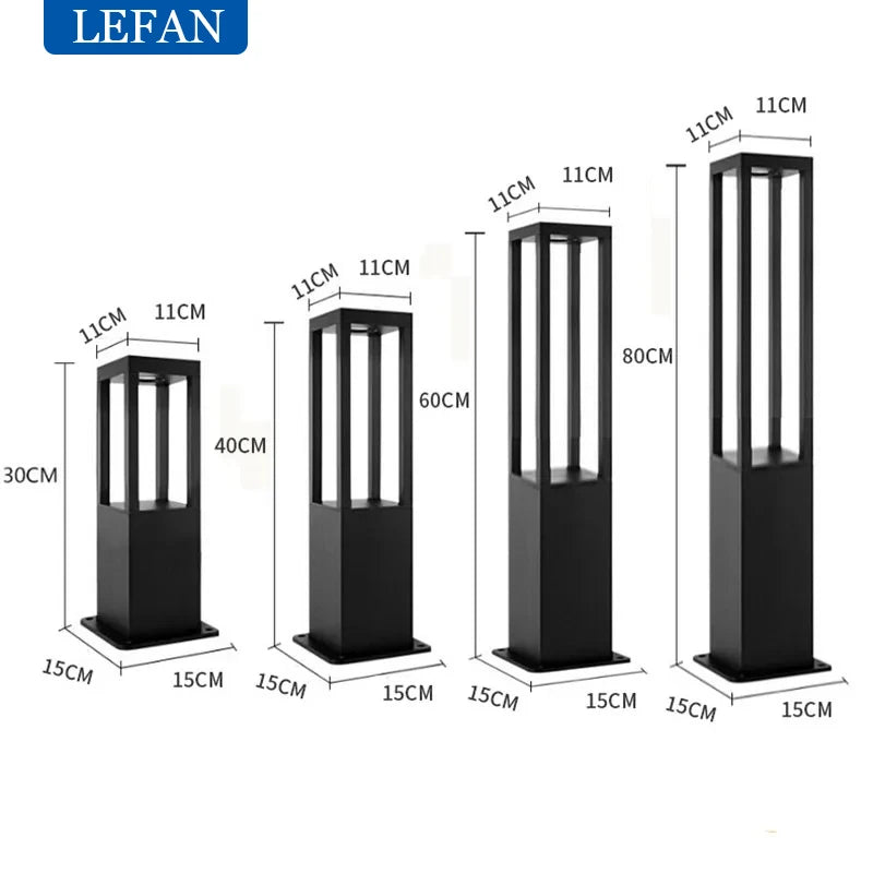Lampadaire Cadre Métal Noir Minimaliste Épuré Design - Salon Bureau Chambre — Clarté