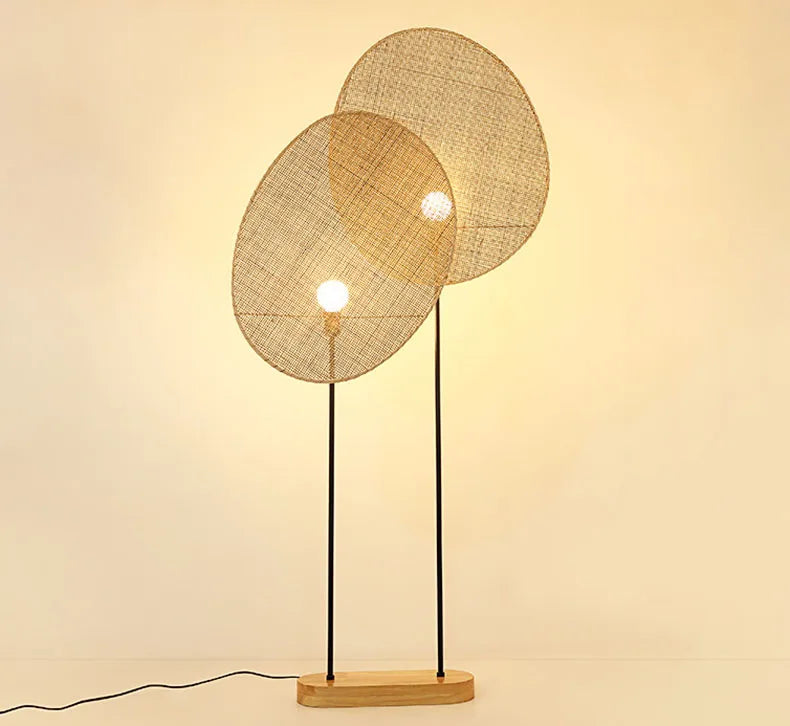 Turid Disque Rotin Tressé Minimaliste