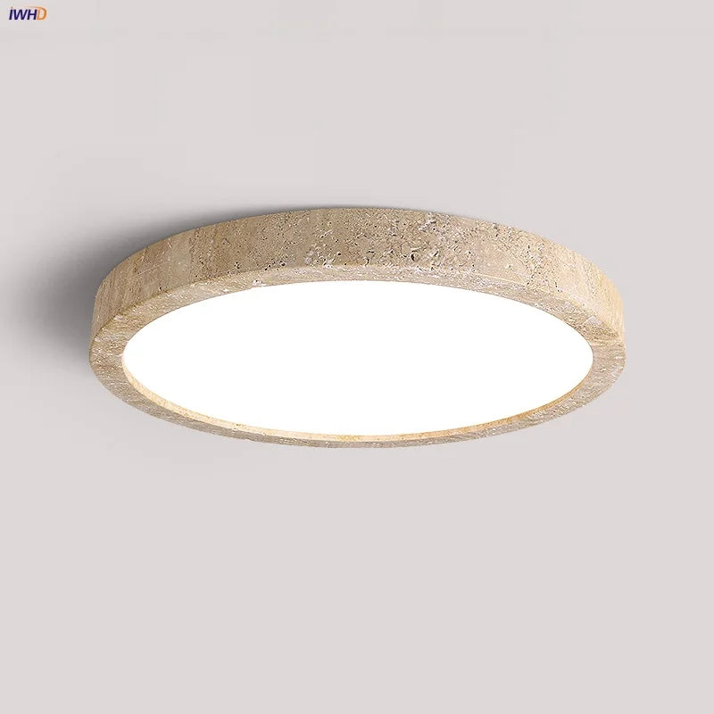 Rasha Anneau Pierre Beige Minimaliste
