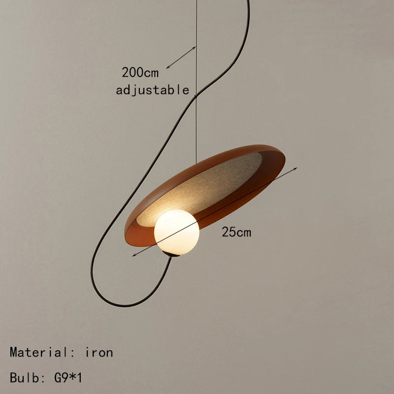Blanche Disque Métal Cuivré Minimaliste