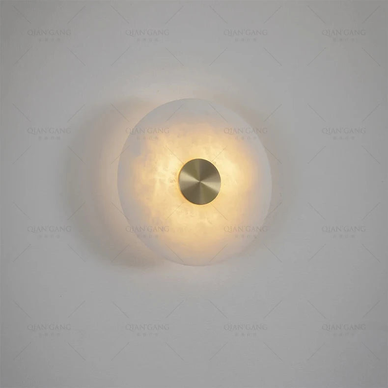 Aëlis Disque Verre Opalin Éclatant