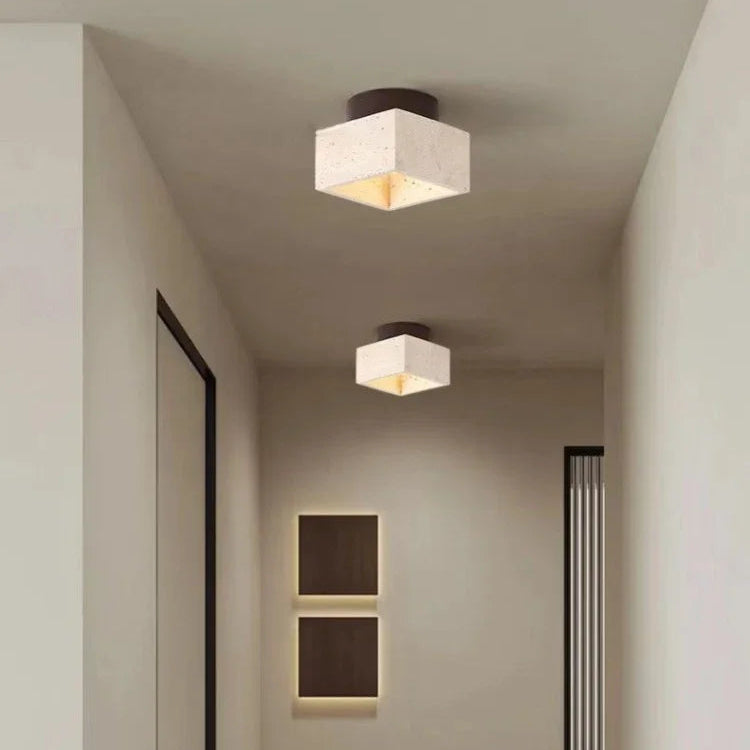 Plafonnier Cylindres Acier Noir Mat Minimaliste Design Moderne - Salle de Bain Salon Chambre — Colonne
