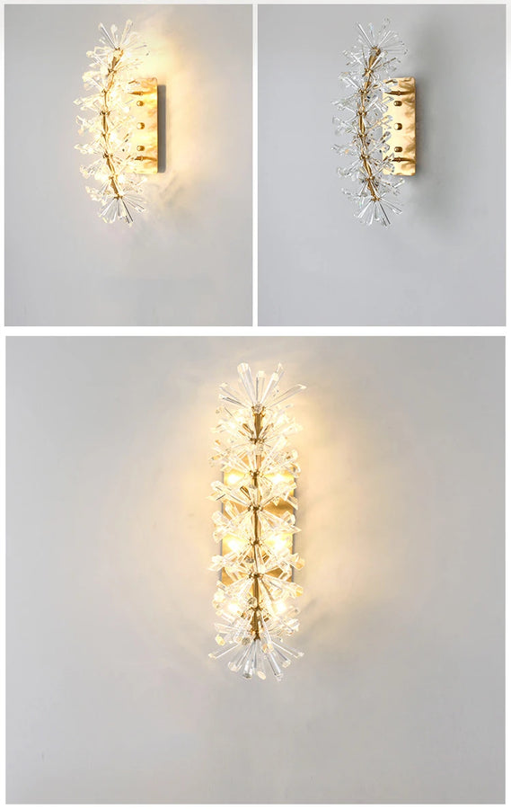 Kora Cristal et Métal Doré Éclatant