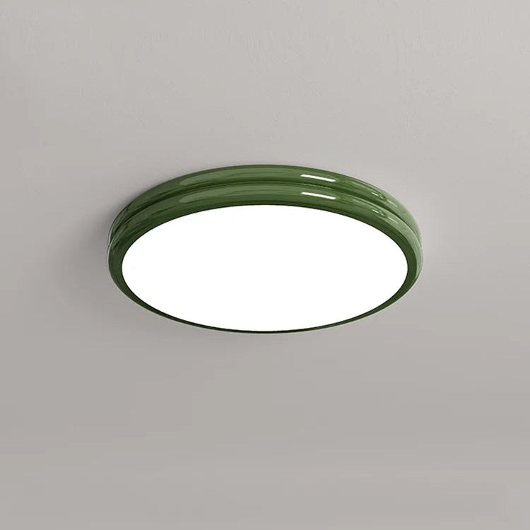 Plafonnier Anneau Céramique Crème Minimaliste Design Moderne - Salle de Bain Salon Chambre — Alcyone