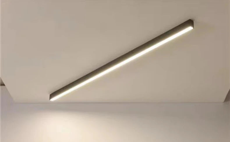 Elowen Linéaire Aluminium Noir Minimaliste