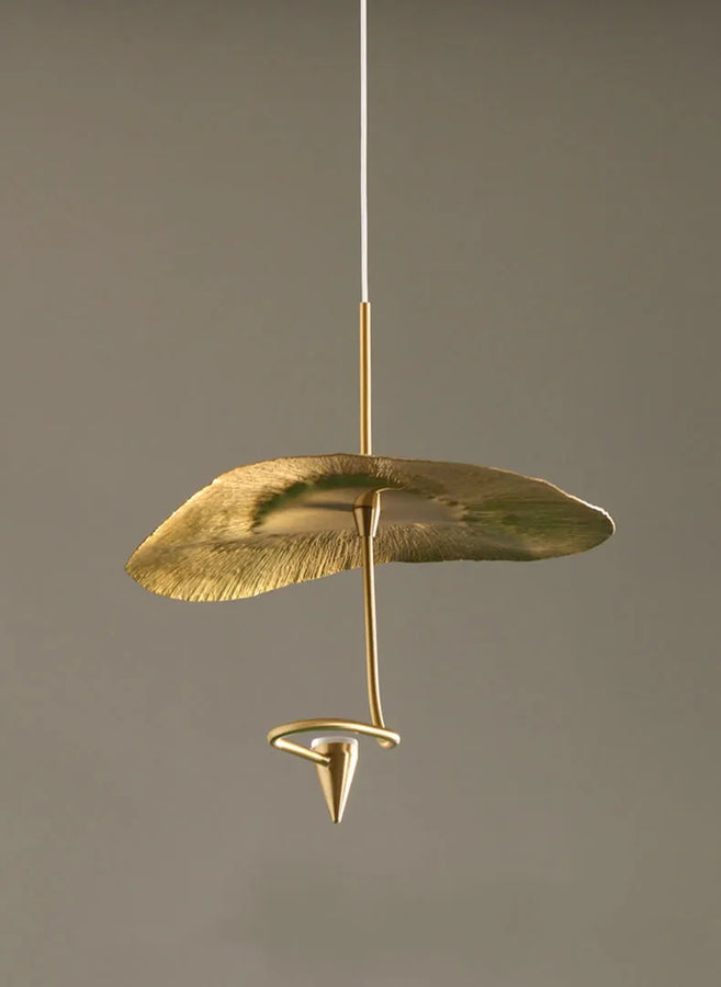 Nora Pétales Métal Doré Contemporain