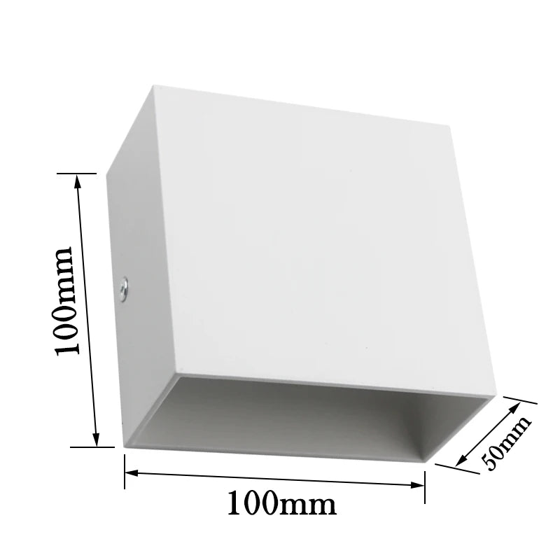 Talx Cube Aluminium Blanc Minimaliste