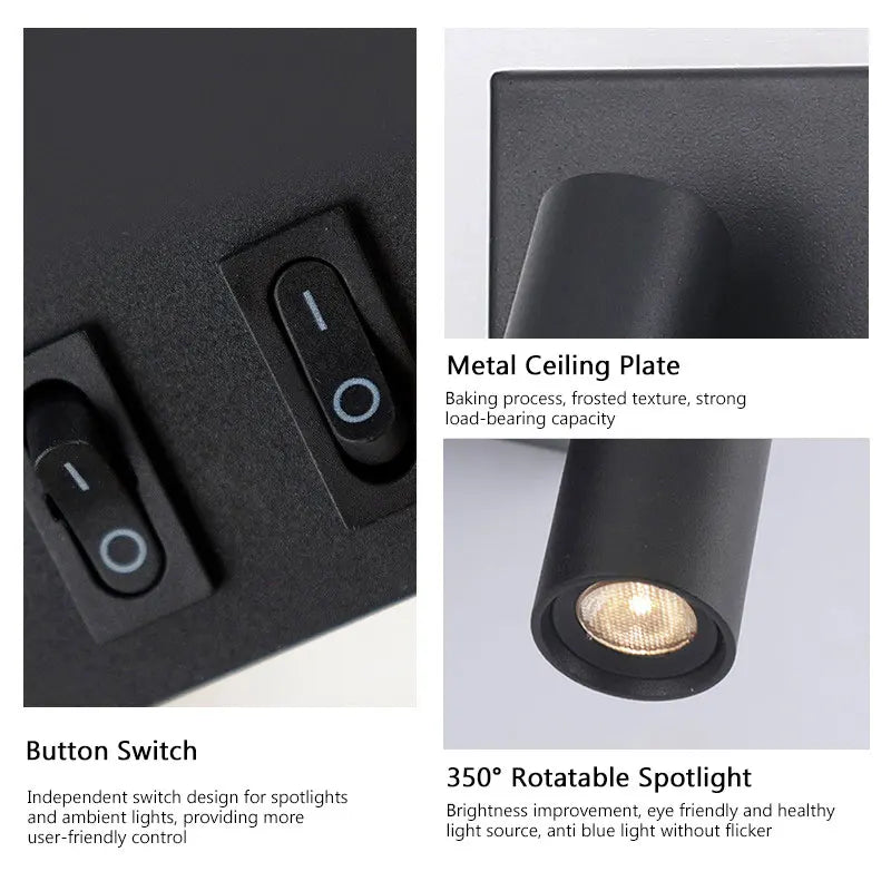Iolanthe Cylindre Métal Noir Minimaliste D