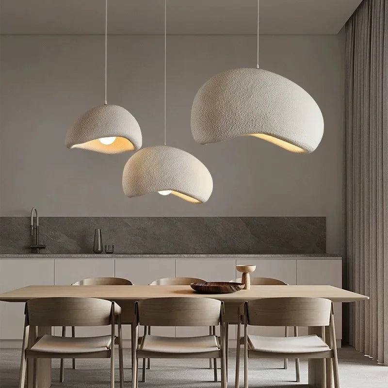 Suspension Cylindres Verre Fumé et Métal Noir - Chambre Salon Cuisine — Tubis