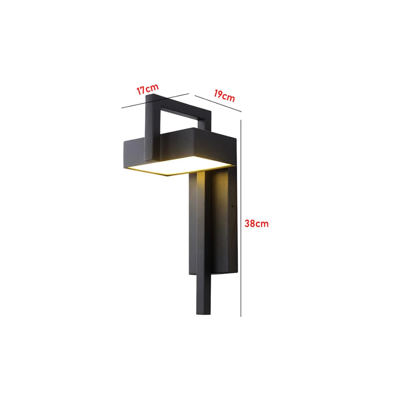 Géométrique Métal Noir Mat Minimaliste — Polygo